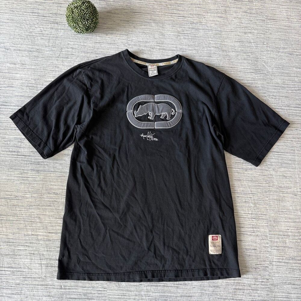 Vintage Ecko Graphic Velvet Patch T Shirt Size Large F